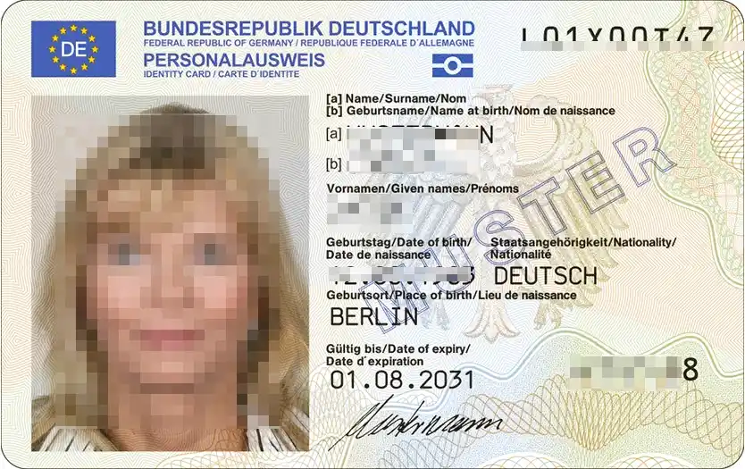 Documento de identidad aleman