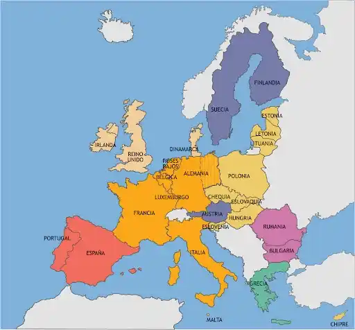 Países miembros de la UE para importadores de coches